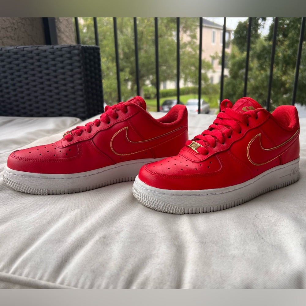 Nike University Red Air Force 1’s Low